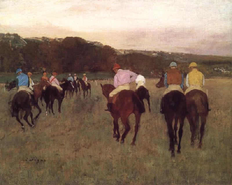 Edgar Degas Racehorse ground oil painting picture